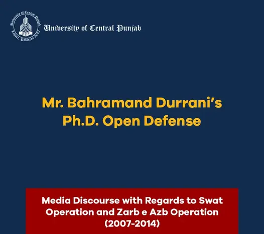PhD Open Defense of Mr. Bahramand Durrani