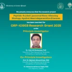 UCP Researchers awarded with CRP Research Grant 2025 from ICGEB